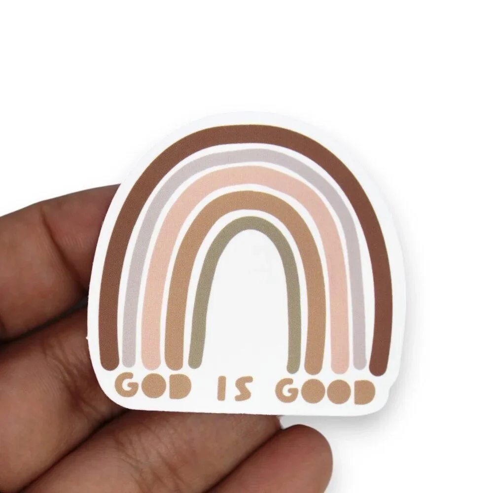 Sticker Religious Christian Bible God Is Good